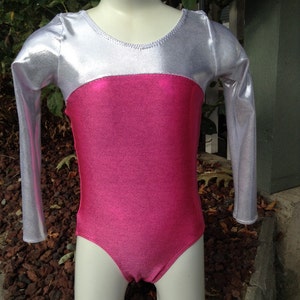 Gymnastics Leotard Girls long sleeved choose your own colours image 1