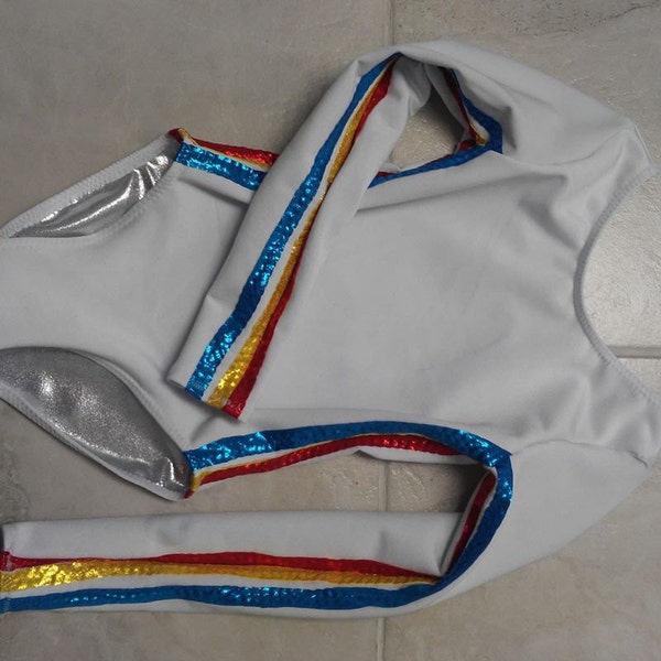 Nadia Comaneci inspired Gymnastics Leotard  Child sizes