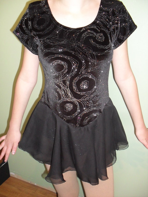 black velvet glitter dress