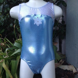 Disney inspired Elsa Frozen leotard shorts gift pack No Sleeve for dance, gymnastics etc image 2