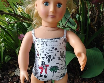 18 Inch doll Pirate themed Leotard or Swimsuit