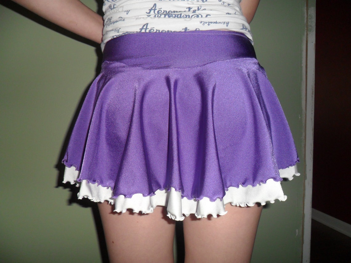 Figure skating skirt dance skirt single front panel double Etsy