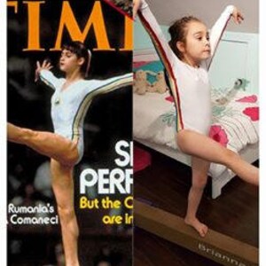 Nadia Comaneci inspired Gymnastics Leotard Child sizes image 3