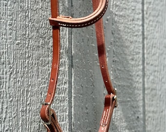 Handmade Leather One Ear Western Headstall