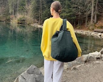 Große Einkaufstasche – Übergroßer Shopper für den täglichen Gebrauch – Handgemachte wiederverwendbare Öko-Tasche – Geräumige Schultertasche – Nachhaltiges Geschenk für Sie