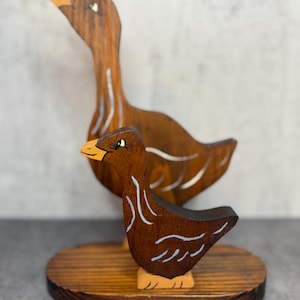 Vintage Geese Napkin/Letter/Cutting Board Holder