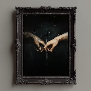 Arte mural de Dark Academia: láminas góticas melancólicas, decoración vintage, obras de arte únicas para un hogar espeluznante