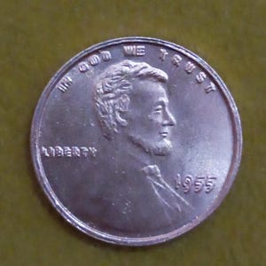 The 1955 55 Double Die Lincoln Cent Collectors Treasure Authentic Iconic Mint Error Coin Valuable Legendary old coins gift &quot;COIN REPLICA&quot;