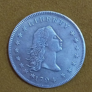 The 1794 Flowing Hair Silver Dollar Rare Coin for Collectors commemorative coin Ideal for Gifts Antique Coin Collections &quot;COPY COIN&quot;