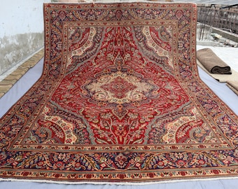 Sammlerstück 300x300 Antiker Teppich, Kaukasier, Handgeknüpfter Wollteppich, Kurzflor Teppich, Oushak, Kurzflor Teppich, Medaillonteppich