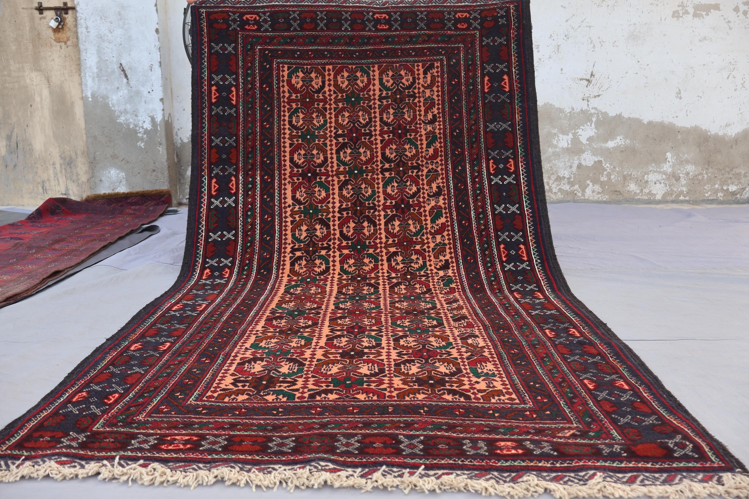 ✴︎1970年代 ヴィンテージ・トルコラグ✴︎terracotta/navy Terracotta Blue Vintage Rug - Etsy