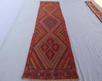 1940年代アンティーク 13フィート ランナーラグ 75 x 390 cm