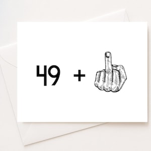 Funny 50th Birthday Card | 50th Birthday Card | Card For 50 Year Old | Turning 50 Card | Rude 50th Birthday Card