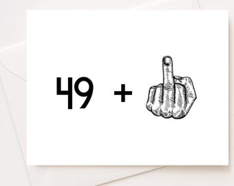 Funny 50th Birthday Card | 50th Birthday Card | Card For 50 Year Old | Turning 50 Card | Rude 50th Birthday Card