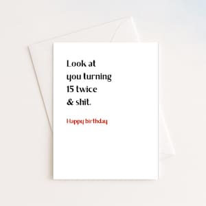 30. Geburtstagskarte | Lustige Karte zum 30. Geburtstag | Geschenk zum 30 Geschenk zum 30.Geburtstag