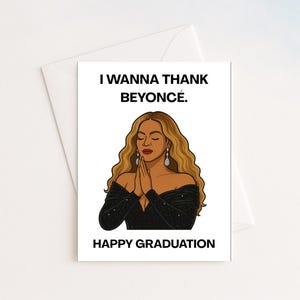 Biglietti di laurea di Beyoncé / Cowboy Carter / Biglietti / Biglietto regalo divertente / Biglietto di compleanno maleducato / Biglietto per amico / Biglietto per lui
