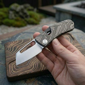 Winter Blade Magneet B4 Damascus Patroon VG10 Blade Outdoor Zakmes Camping Survival Sharp Tactical EDC Tool Mes