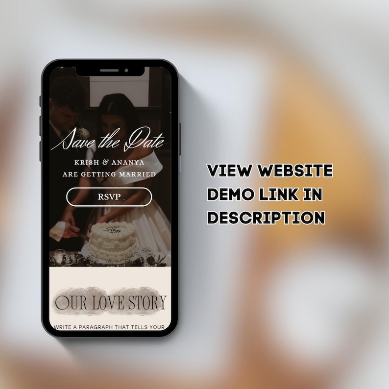 Elegant Canva Wedding Website Template Minimal Modern Wedding Website