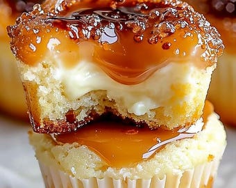 Vanilla Bean Crème Brûlée Cheesecake Cupcakes Recipe (PDF Download)