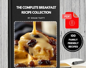 100 Easy Morning Meals Cookbook | Breakfast recipes | Digital Recipe Book | Printable Cookbook | Instant Download