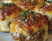 Garlic Parmesan Cheeseburger Bombs Recipe, Family Cookbook (Instant PDF Download)