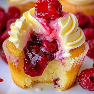 Best Recipe for Luscious Raspberry Cheesecake Cupcakes, Instant PDF Download