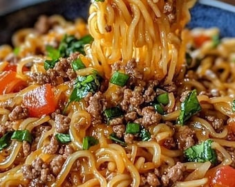 Best Recipe for Mongolian Beef Noodles, Instant PDF Download, family recipe book, Easy recipe