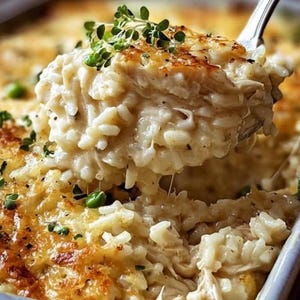Cremiger Hühner-Reis-Auflauf Rezept: Einfaches Comfort Food (PDF Download)