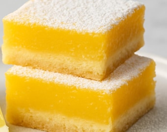 Easy Lemon Bars Recipe: Two-Ingredient Dessert (PDF Download)