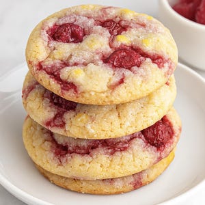 Bestes Rezept für Zitronen-Himbeer-Plätzchen, Sofortiger PDF-Download, Familienrezeptbuch, einfaches Rezept