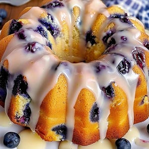 Best Recipe for Lemon Blueberry Pound Cake, Instant PDF Download, family recipe book, Easy recipe