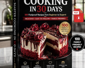 Master Baking Cookbook PDF | 100 Sweet Savory Recipes | Digital Download | Beginner to Expert