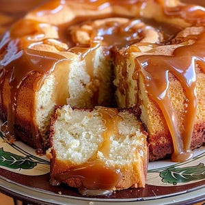 Salted Caramel Kentucky Butter Cake Recipe (Instant PDF Download)