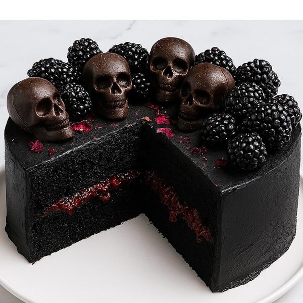 Spooky Black Velvet Halloween Cake Recipe: Easy PDF Download