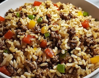Dirty Rice with Ground Beef, Instant Download