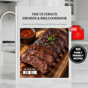 Den ultimata kokboken för rökgrill i PDF-format | 100 rökrecept | Digital nedladdning