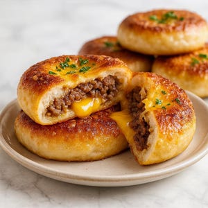 Bestes Rezept für einfache Cheeseburger Brezel-Bomben, sofortiger PDF-Download, Familienrezeptbuch, einfaches Rezept