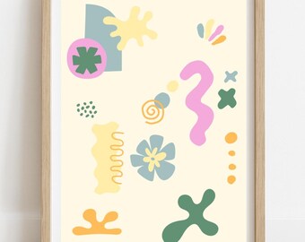 Pastel Abstract Digital Print