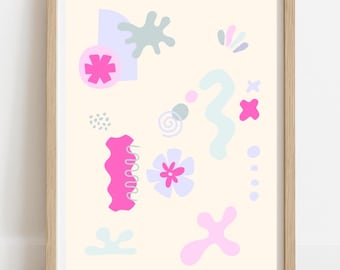 Pastel Abstract Digital Print