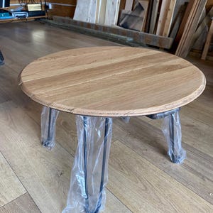 Whiskey Barrel Table Solid Oak with Foldable Legs High Quality Bespoke Piece of Furniture.