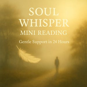 Mini-lezing Soul Whisper | Tarotreflectie met 2 kaarten | Zachte ondersteuning binnen 24 uur | Algemene tarotlegging voor begeleiding