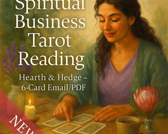 Spiritual Business Tarot Reading: 6-Card Email/PDF Guidance for Creatives