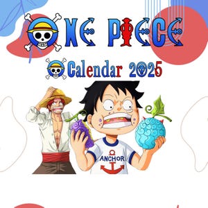 Calendario completo di 12 mesi di One Piece