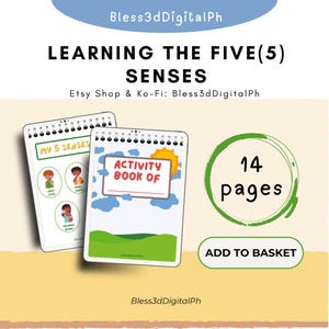 Educational Fun for Little Ones: Printable Worksheets to Explore Sight, Sound, Taste, Smell & Touch!