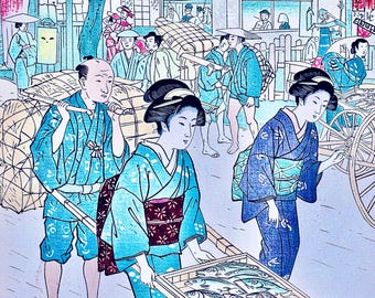 Rompecabezas Ukiyo-e, arte japonés en lata, regalo relajante