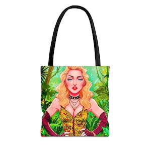 World Artist Parody Series "Madana No.1"  Tote Bag , Unique shoulder bag for MJ fans and Funny Music lovers