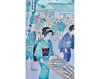 Hand towel：Japanese Ukiyo-e series No.1. A perfect blend of romantic Edo scenery and contemporary Japanese style for everyday life.