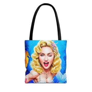 World Artist Parody Series "Madana No.4"  Tote Bag , Unique shoulder bag for MJ fans and Funny Music lovers