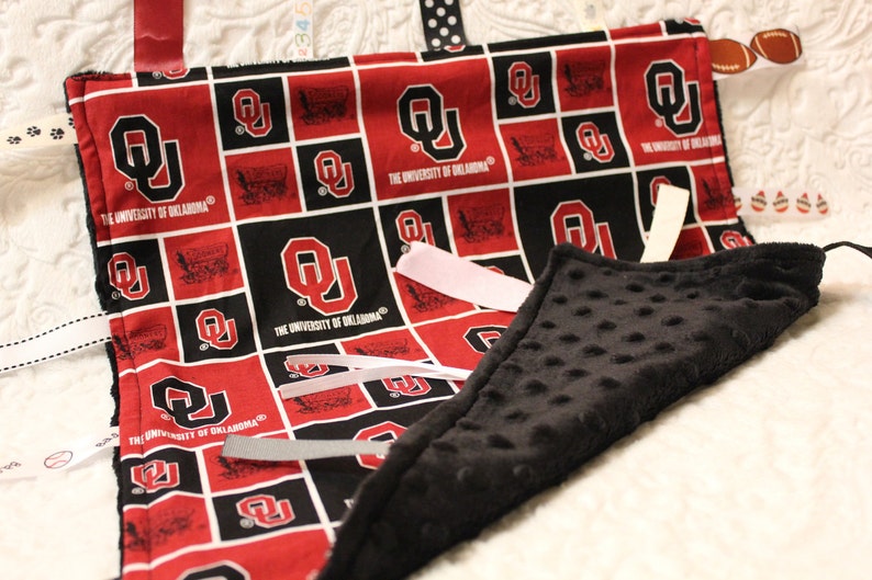 Oklahoma Sooners Blanket with Ribbons
