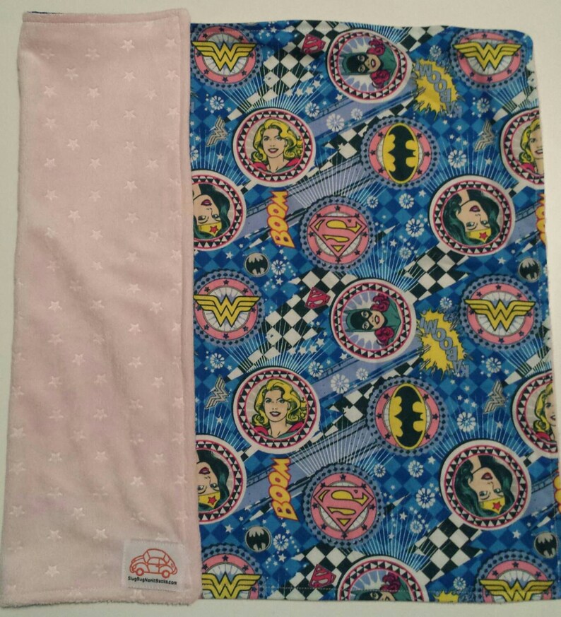 Super Hero Girl Baby Blanket Etsy
